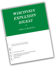 Wisconsin Expulsion Digest (2017 ed.)