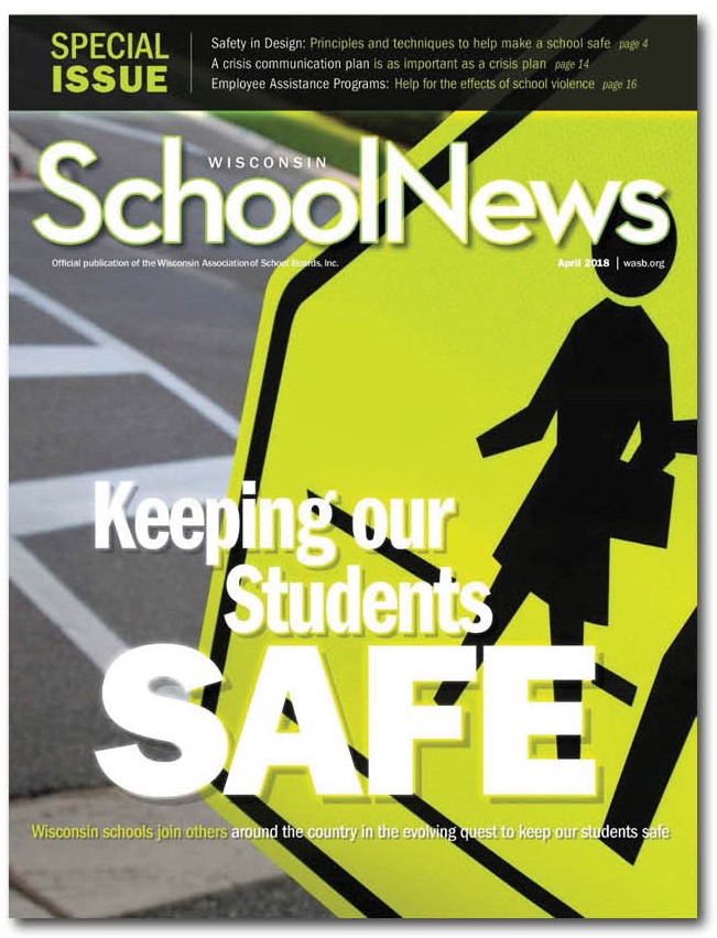 cover of April 2018 Wisconsin School News