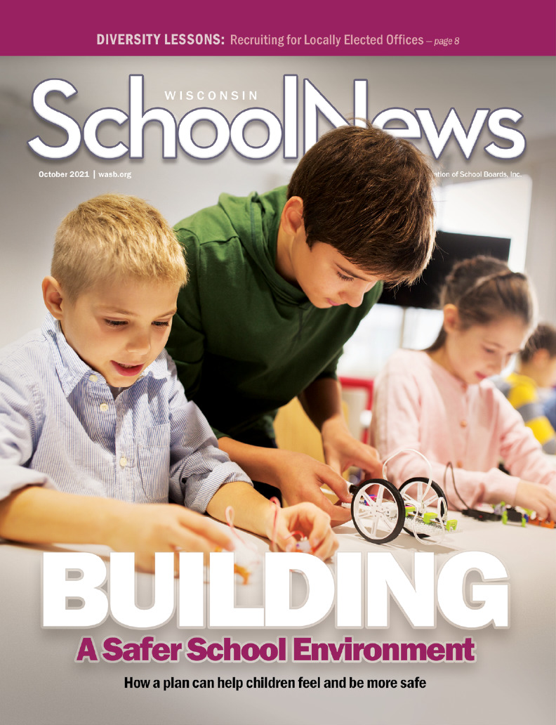October 2021 Wisconsin School News cover