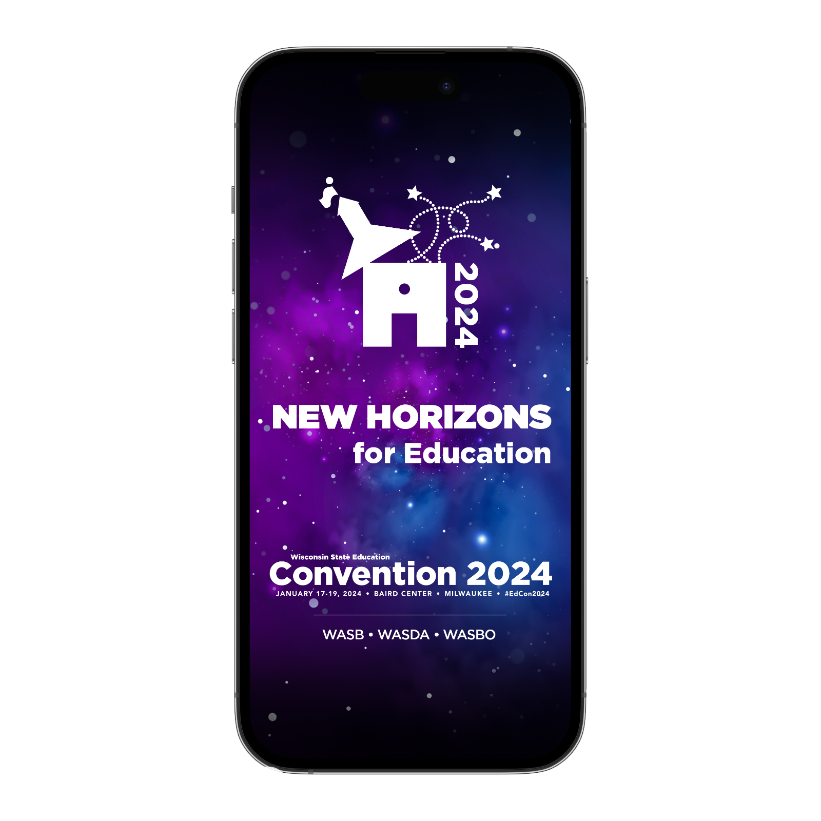 Convention 2024 App Phone Mockup Wisconsin Association of School Boards