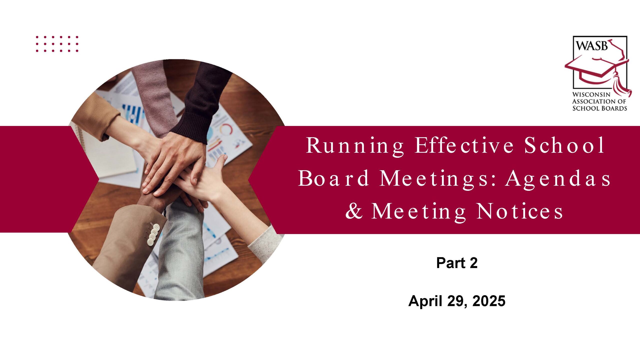 RESBM Part 2 Agendas Meeting Notices