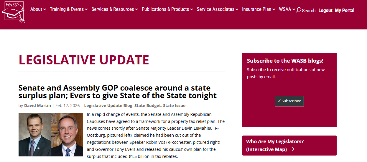 Legislative Update Blog